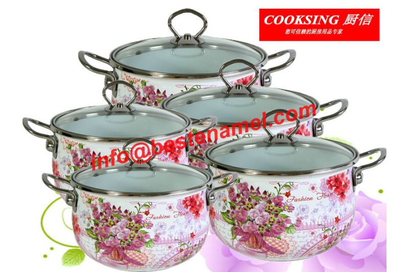 BK-5088 Enamel Casserole｜Enamel Cookware Set