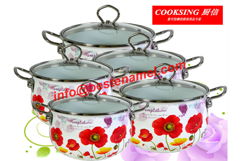 BK-5088 Enamel Casserole｜Enamel Cookware Set