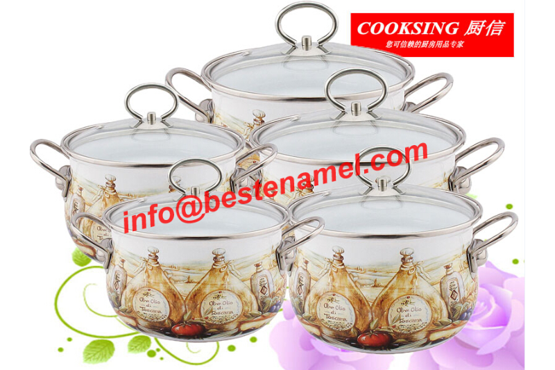 BK-5088 Enamel Casserole｜Enamel Cookware Set