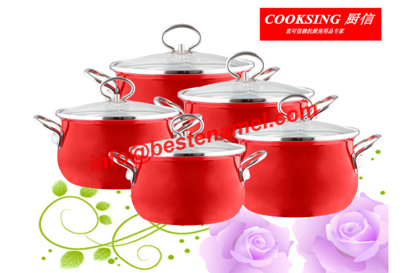 BK-5088E Enamel Casserole｜Enamel Cookware Set