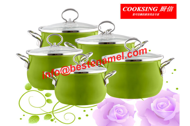 BK-5088E Enamel Casserole｜Enamel Cookware Set