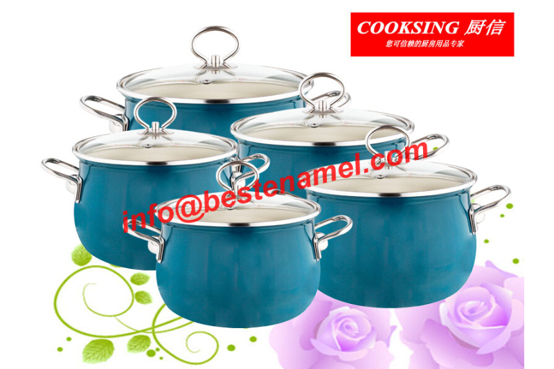 BK-5088E Enamel Casserole｜Enamel Cookware Set