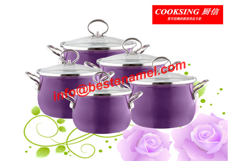 BK-5088E Enamel Casserole｜Enamel Cookware Set