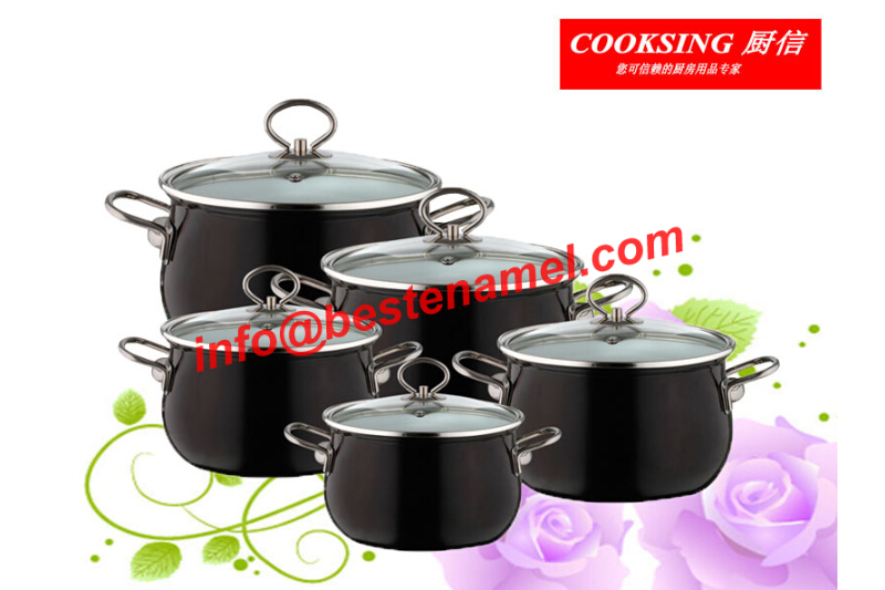 BK-5088E Enamel Casserole｜Enamel Cookware Set