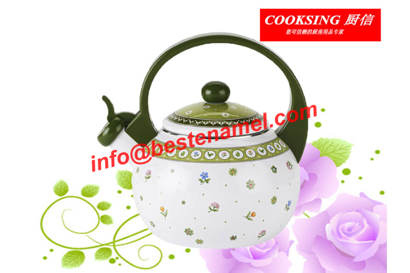 BK-8023 Enamel Whistle Kettle｜Whistle Kettle｜Kettle｜Teapot Kettle Set｜Enamel Kettle Set｜Enamel Teapot Set