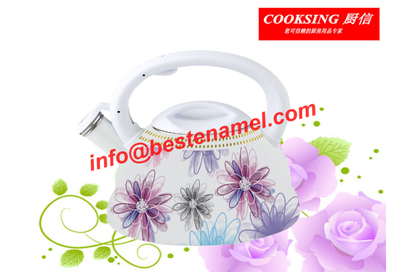 BK-8030 Enamel Whistle Kettle｜Whistle Kettle｜Kettle｜Teapot Kettle Set｜Enamel Kettle Set｜Enamel Teapot Set