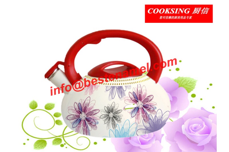 BK-3021J Enamel Whistle Kettle｜Whistle Kettle｜Kettle｜Teapot Kettle Set｜Enamel Kettle Set｜Enamel Teapot Set