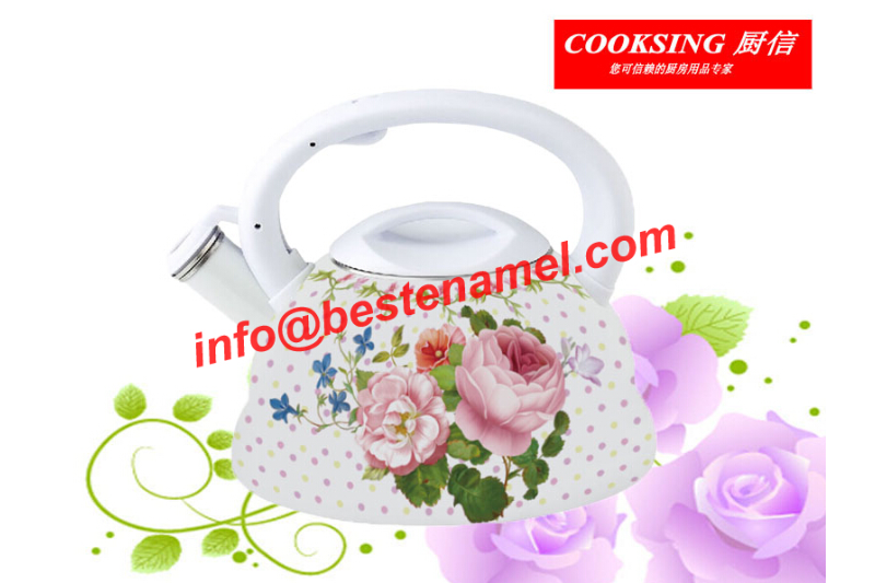 BK-8030 Enamel Whistle Kettle｜Whistle Kettle｜Kettle｜Teapot Kettle Set｜Enamel Kettle Set｜Enamel Teapot Set