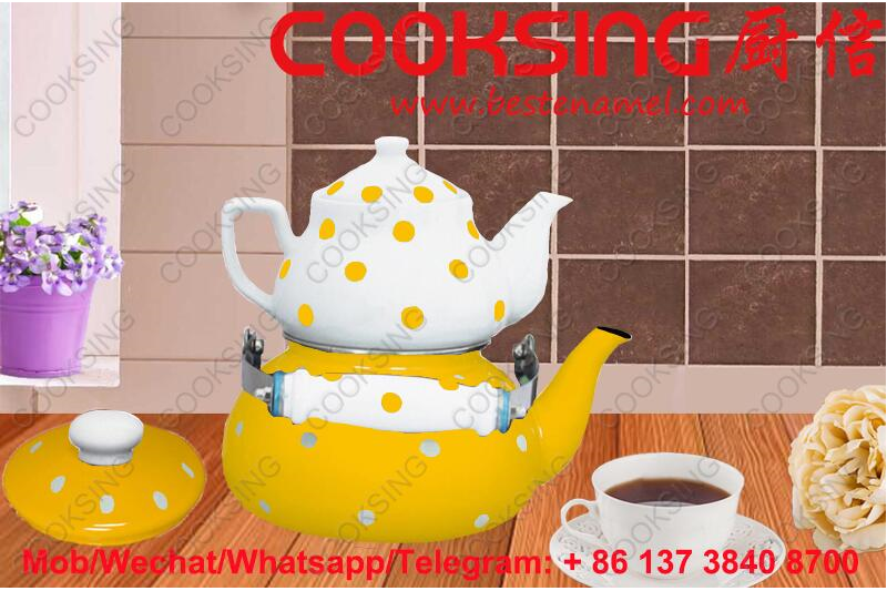 BK-807ED Porcelain Enamel Teapot Kettle