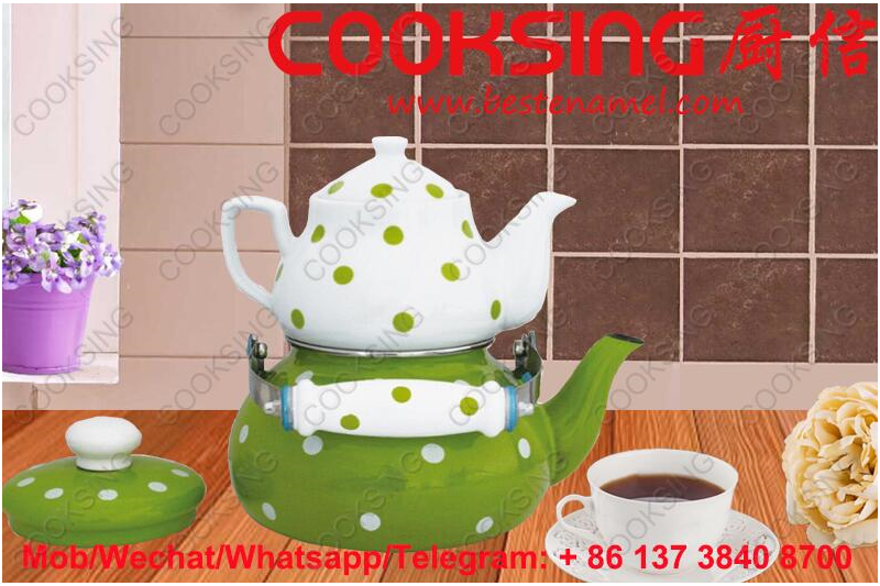 BK-807ED Porcelain Enamel Teapot Kettle