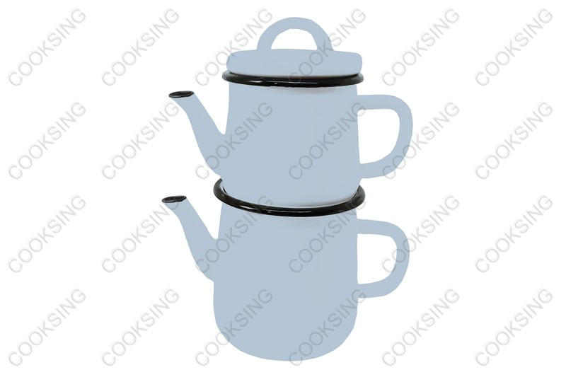 BK-1506D 0.6L/1.5L Enamel Teapot Kettle Set/Enamel Teapot Set/Enamel Kettle Set/Teapot Kettle Set/Teapot Set/Kettle Set