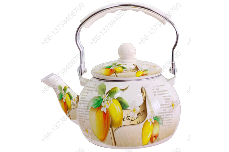 2.5L Enamel Kettle / Enamel Teapot / Enameled Watermelon Kettle With Decals