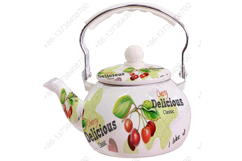 2.5L Enamel Kettle / Enamel Teapot / Enameled Watermelon Kettle With Decals