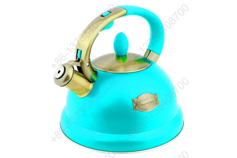 3L Stainless Steel Whistling Tea Kettle,Cool Touch Ergonomic Handle,Unique Button Control