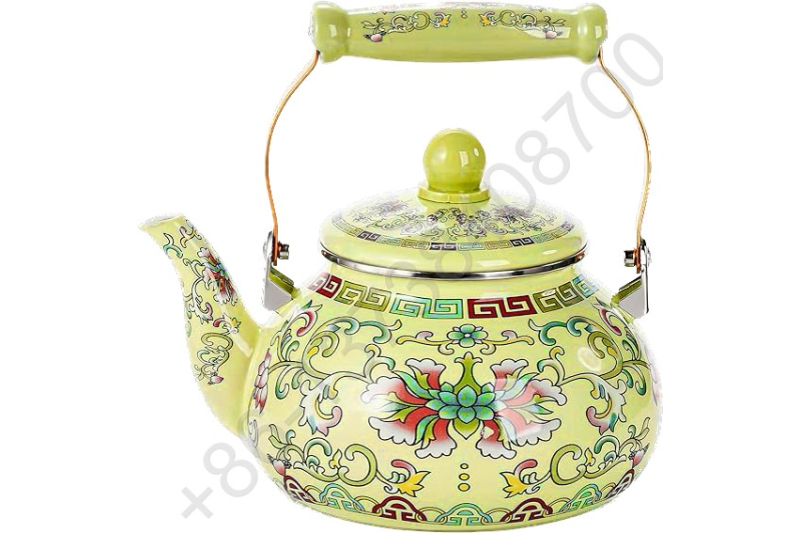 2.5L Arabic Colorfull Enamel Kettle / Enamel Teapot With Colorful Handle And Knobs