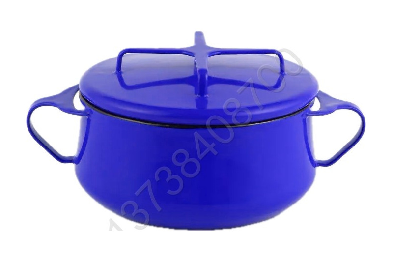 20cm/24cm European Style Colorful Enamel Coated Cookware Pot With Enamel Cover And Enamel Handles