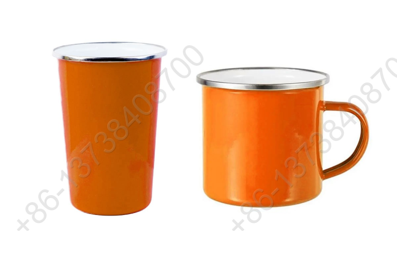 Enamel Mug Enamel Cup Camping Mug +Enamel Tumbler Camping Tumbler With S/S Rim