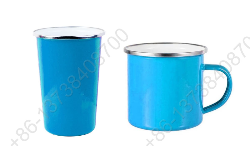 Enamel Mug Enamel Cup Camping Mug +Enamel Tumbler Camping Tumbler With S/S Rim