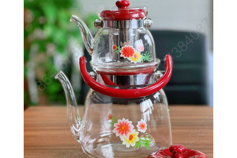 Hot Sale High Borosilicate Heat Resistant Glass Teapot Kettle Set