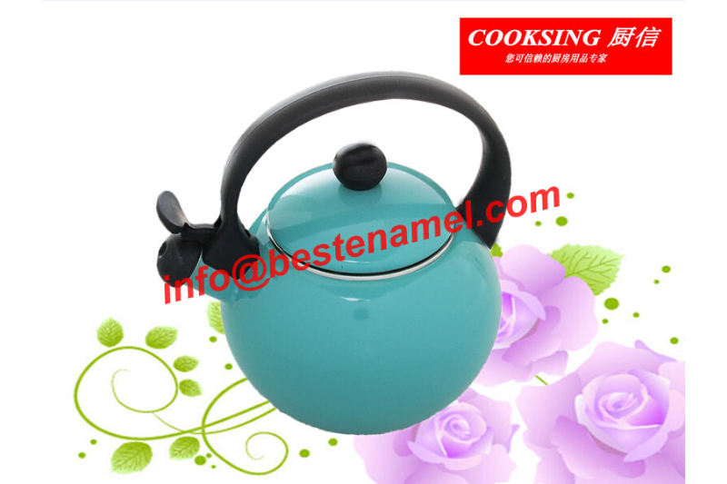 BK-8023DE Enamel Whistle Kettle｜Whistle Kettle｜Kettle｜Teapot Kettle Set｜Enamel Kettle Set｜Enamel Teapot Set