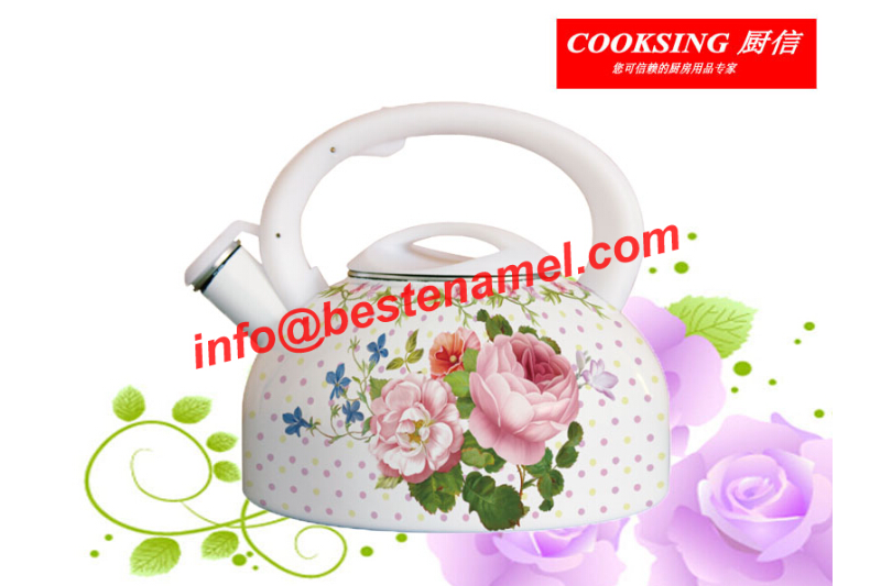 BK-8035 Enamel Whistle Kettle｜Whistle Kettle｜Kettle｜Teapot Kettle Set｜Enamel Kettle Set｜Enamel Teapot Set