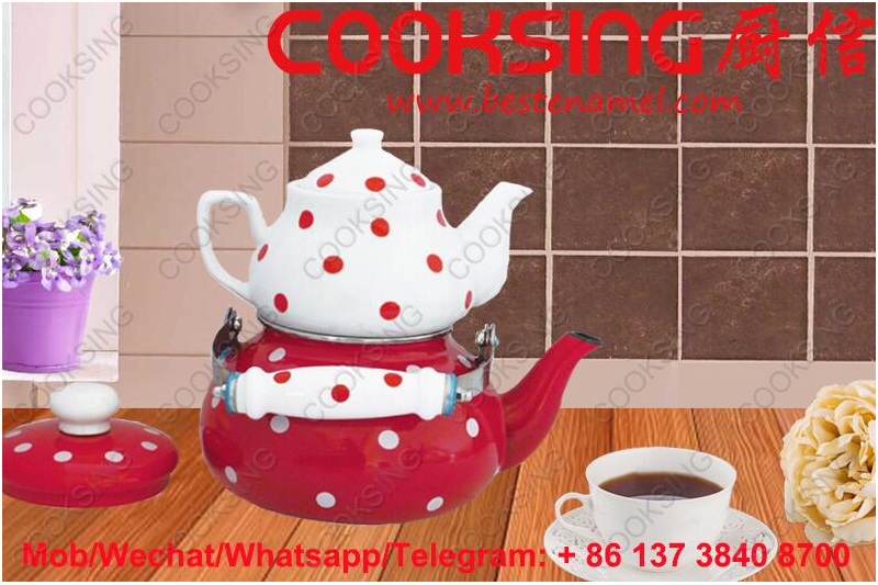 BK-807ED Porcelain Enamel Teapot Kettle