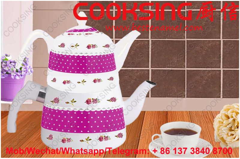 BK-207 Porcelain Enamel Teapot Kettle