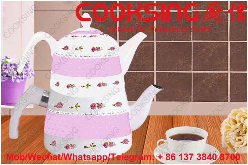 BK-207 Porcelain Enamel Teapot Kettle