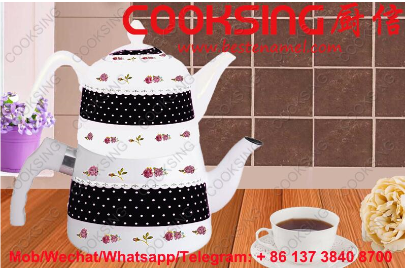 BK-207 Porcelain Enamel Teapot Kettle