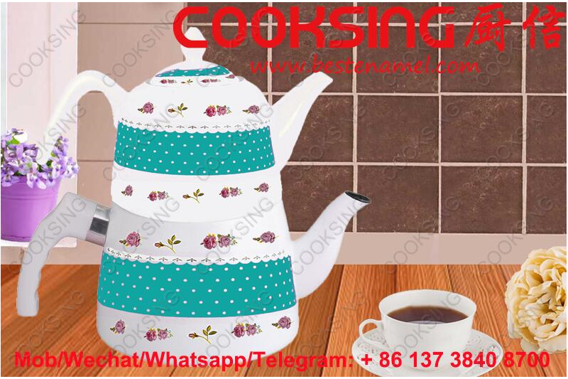 BK-207 Porcelain Enamel Teapot Kettle