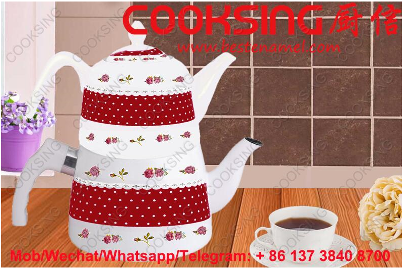 BK-207 Porcelain Enamel Teapot Kettle