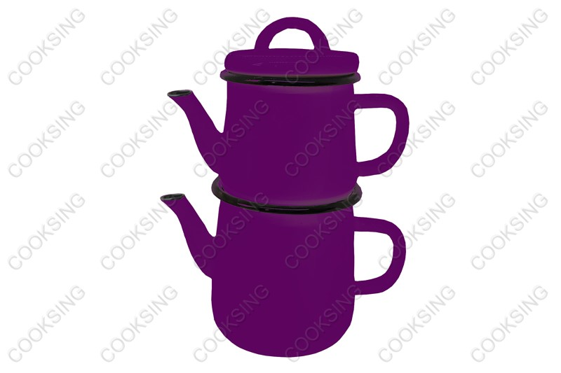 BK-1506D 0.6L/1.5L Enamel Teapot Kettle Set/Enamel Teapot Set/Enamel Kettle Set/Teapot Kettle Set/Teapot Set/Kettle Set